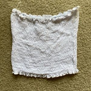 White Smocked tube top only worn once!